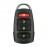 LDTR-WG0229 Universal 433mhz Electric Gate Garage Door Remote Control Key Fob Cloning Cloner (Black)